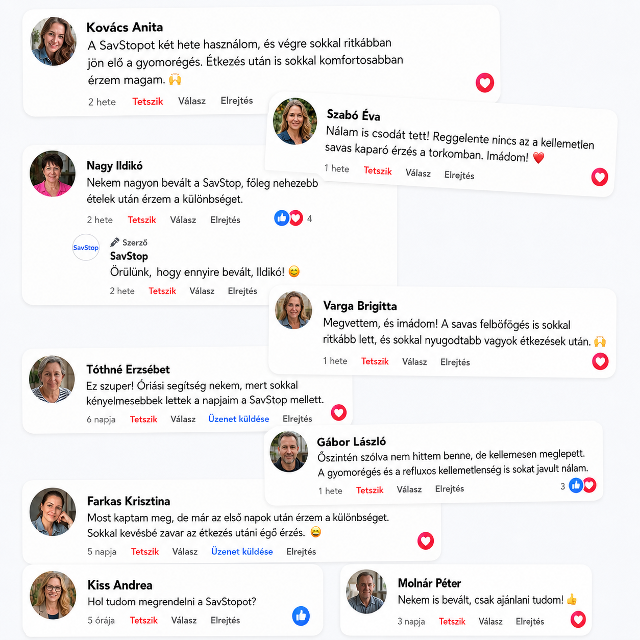 SavStop Reflux Javító Gyógynövénykivonat